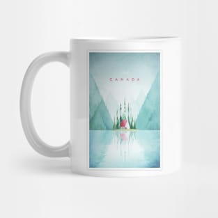 Vintage Travel Visit Canada Art Mug